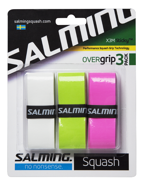Squash X3M Sticky Overgrip (Two color options) - Titan Plus