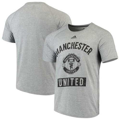 Men's adidas Heathered Gray Manchester United Ultimate Pass T-Shirt - Titan Plus