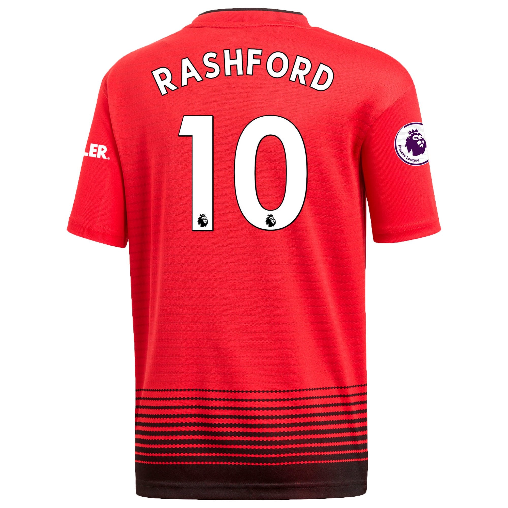 Men's adidas Marcus Rashford Red Manchester United 2018/19 Home Replica Player Jersey - Titan Plus