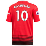 Men's adidas Marcus Rashford Red Manchester United 2018/19 Home Replica Player Jersey - Titan Plus