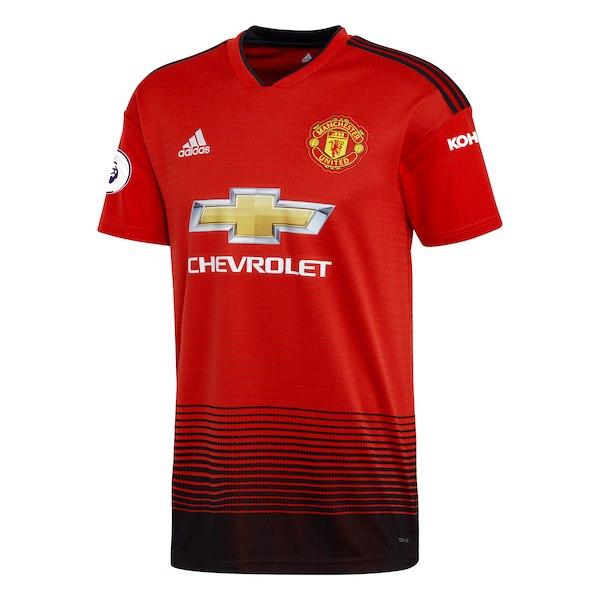 Men's adidas Romelu Lukaku Red Manchester United 2018/19 Home Replica Player Jersey - Titan Plus