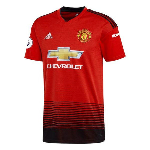 Men's adidas Romelu Lukaku Red Manchester United 2018/19 Home Replica Player Jersey - Titan Plus